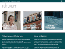 Tablet Screenshot of futurum-invest.dk